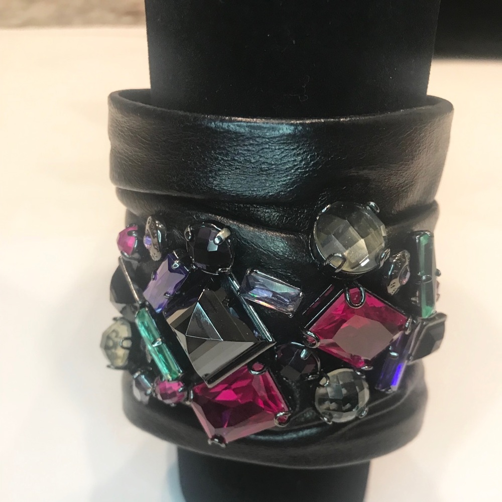 Henri Bendel Leather Wrap Bracelet